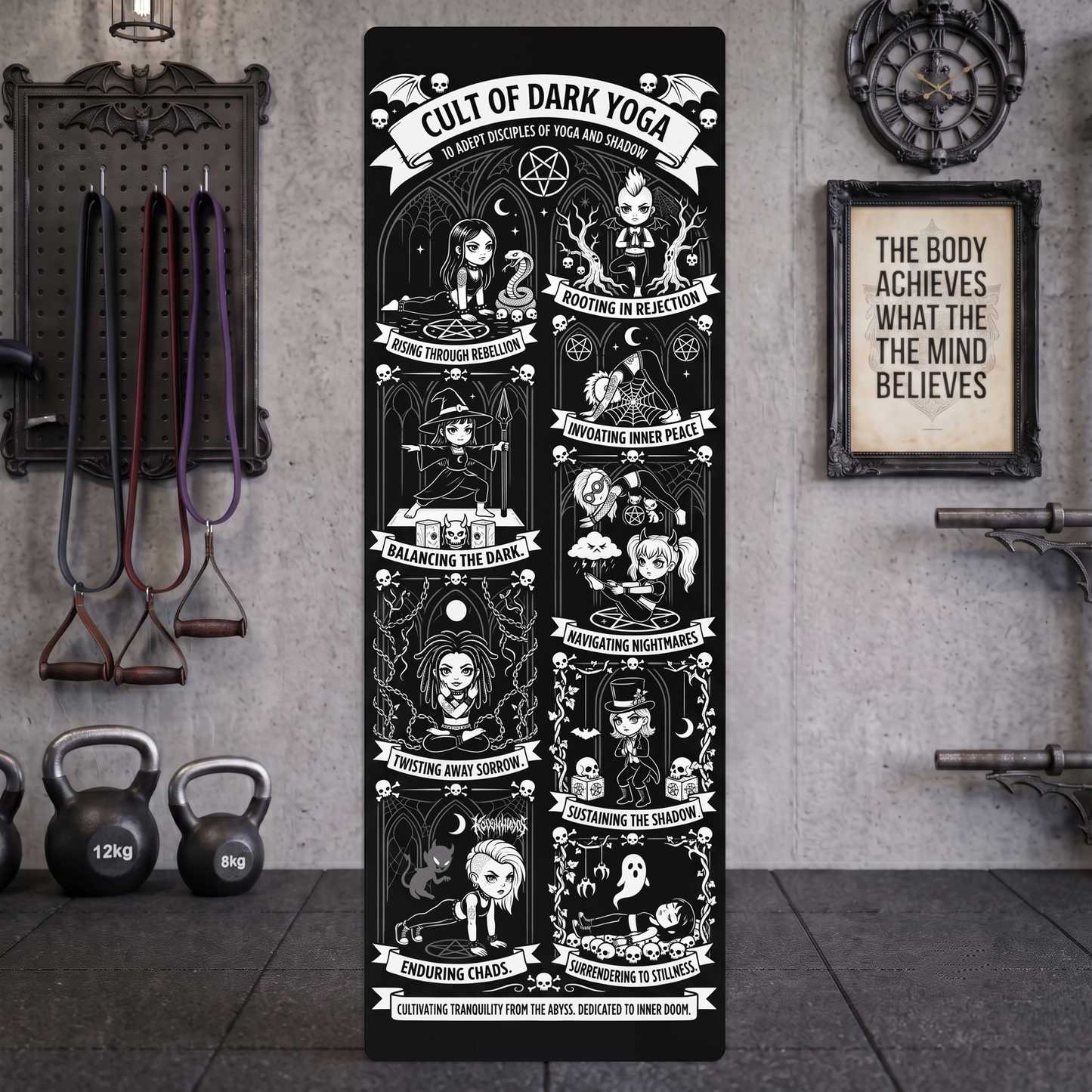 Dark Yoga Disciples Yoga Mat