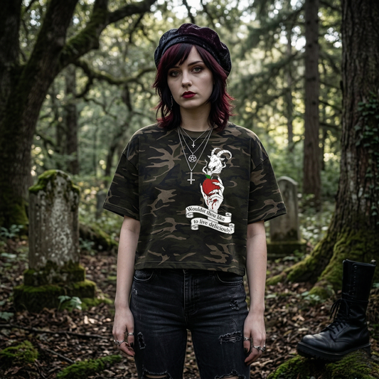 Forbidden Fruit Unisex Camo Boxy T-Shirt