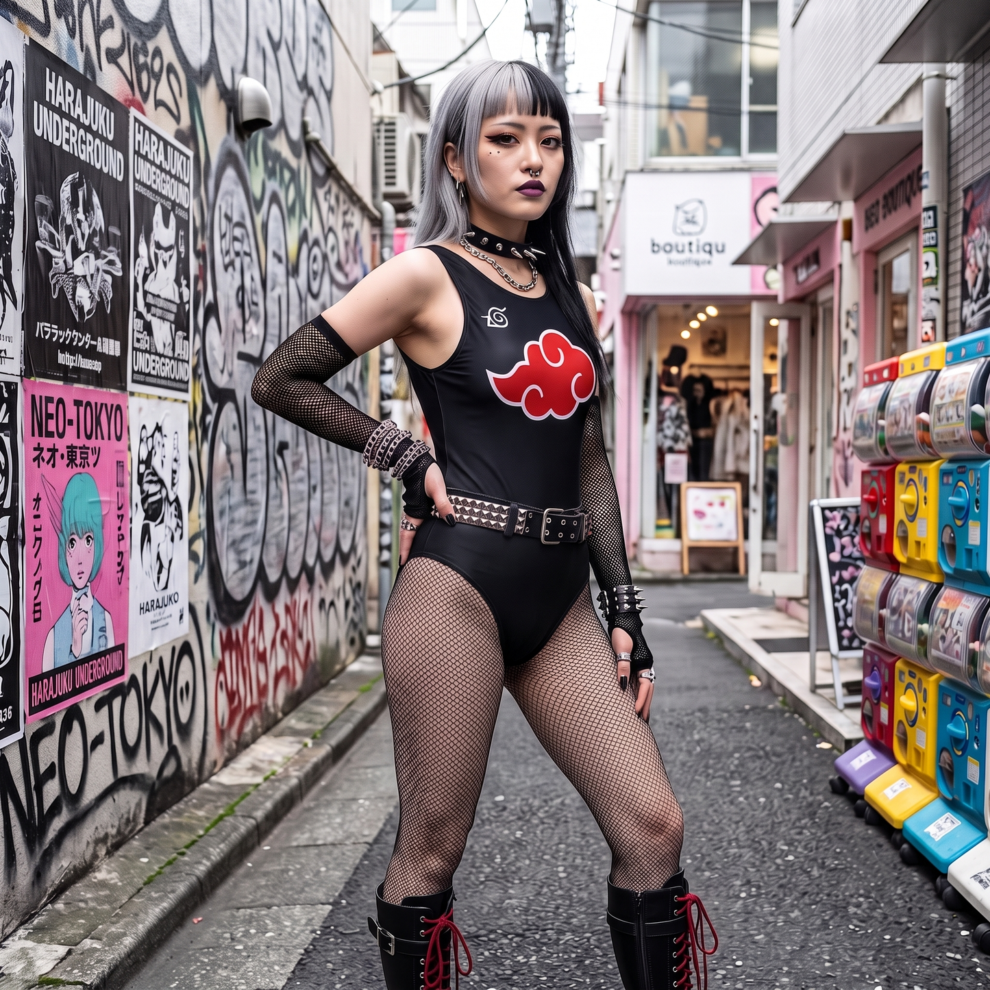 Red Cloud Tank Bodysuit