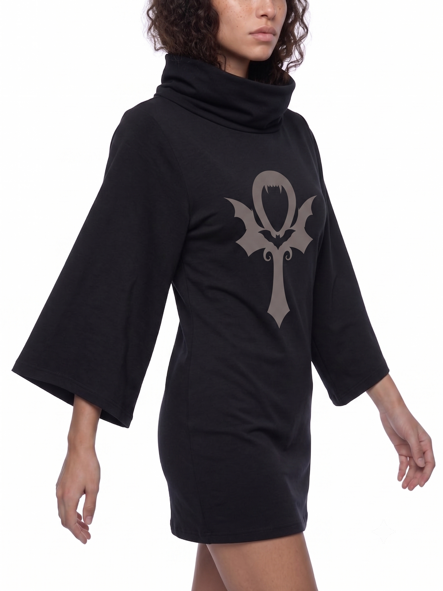 Collapsed Dreams Turtleneck Batwing Top