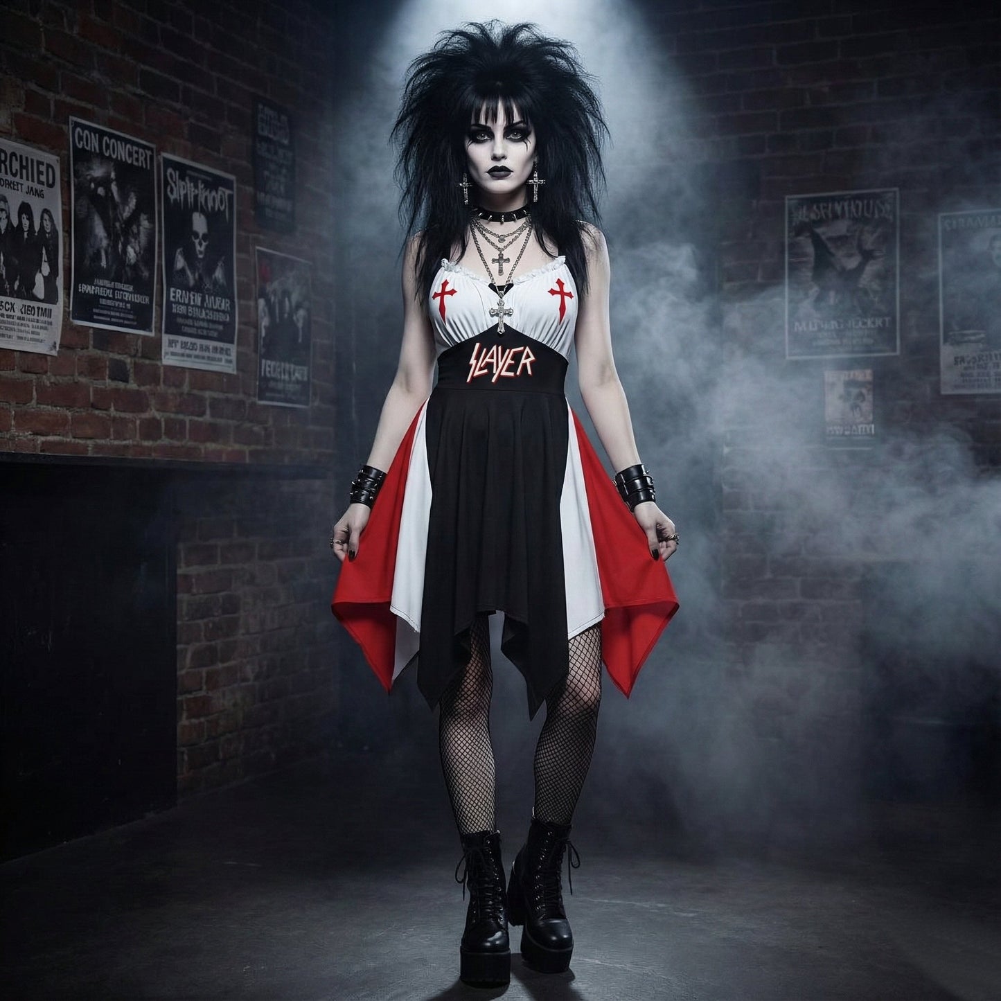 Slayer Sleeveless Slip Dress