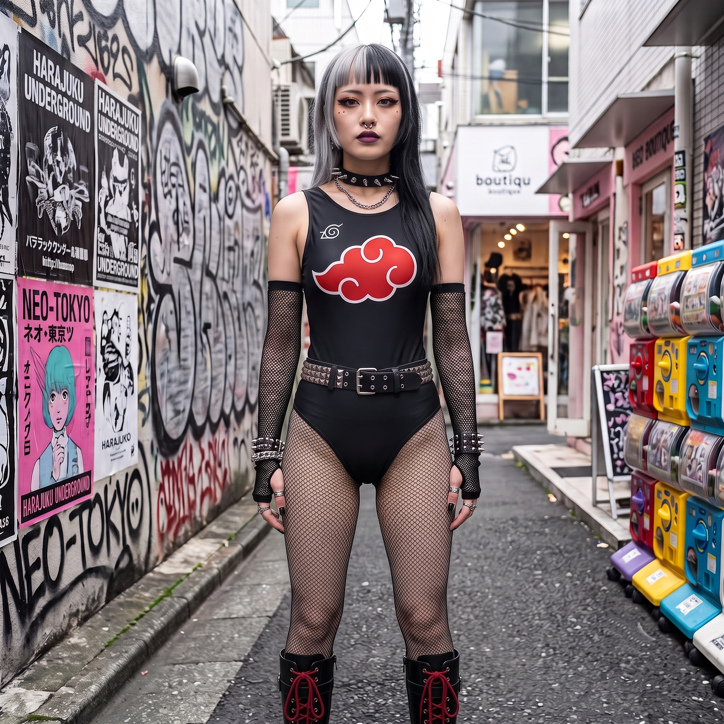 Red Cloud Tank Bodysuit