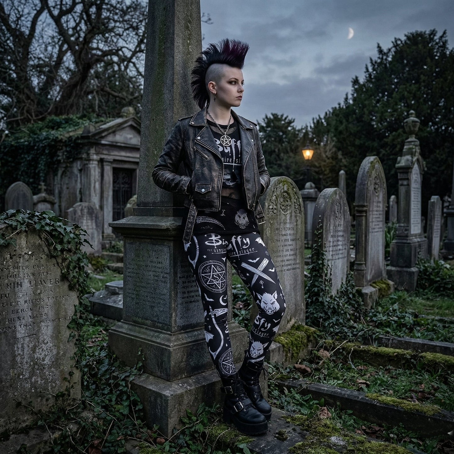 Vampire Slayer v.2 High Waist Leggings