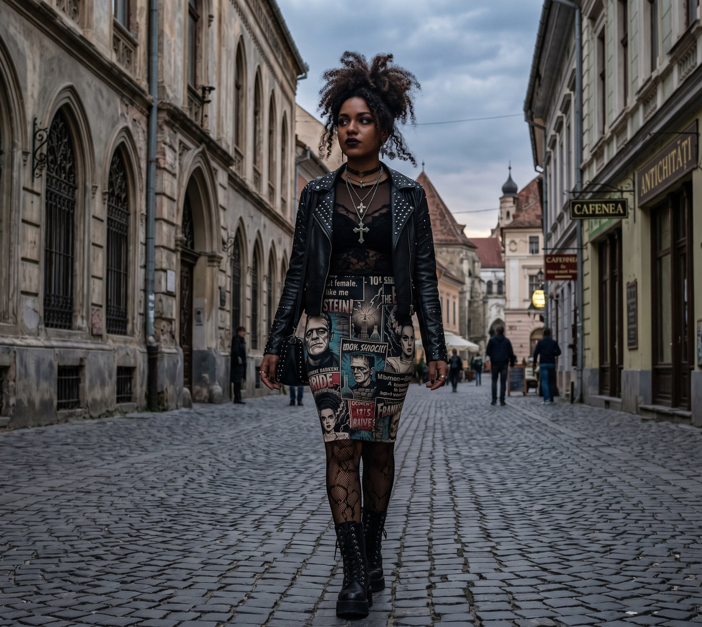 Frankenstein & Bride | Monsters Fitted Dress