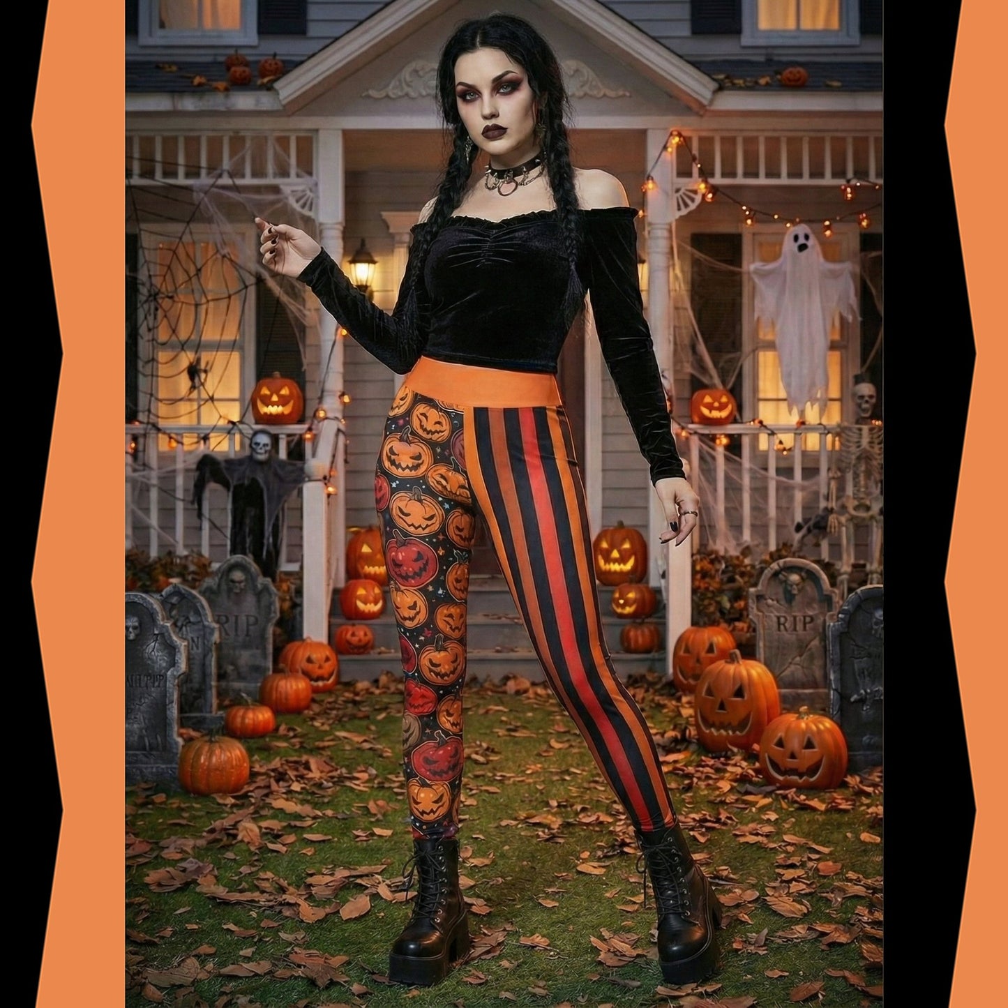 Pumpkin' Queen  High Waist Leggings