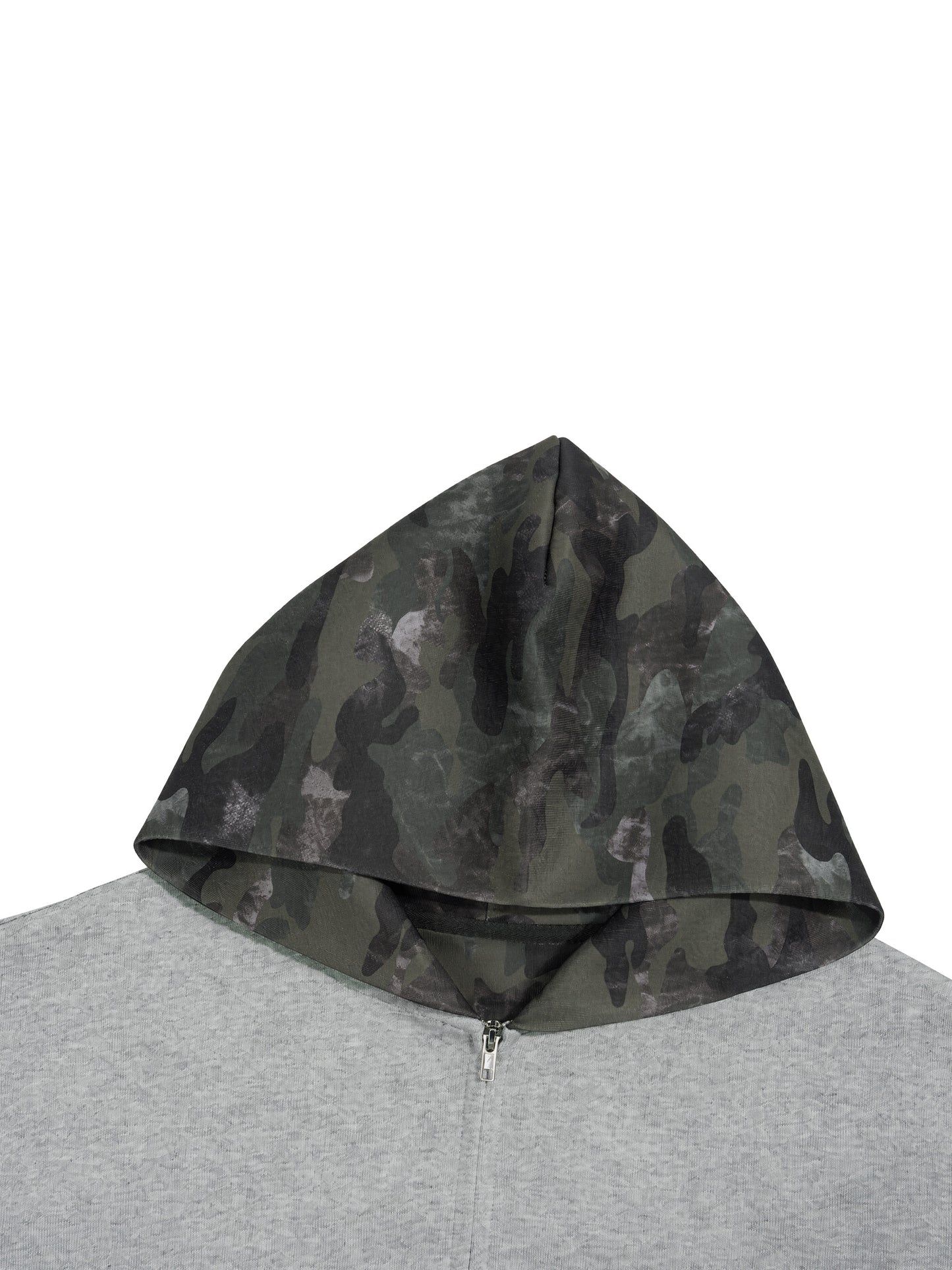 Hellkat Unisex Camo Full Zip Boxy Hoodie
