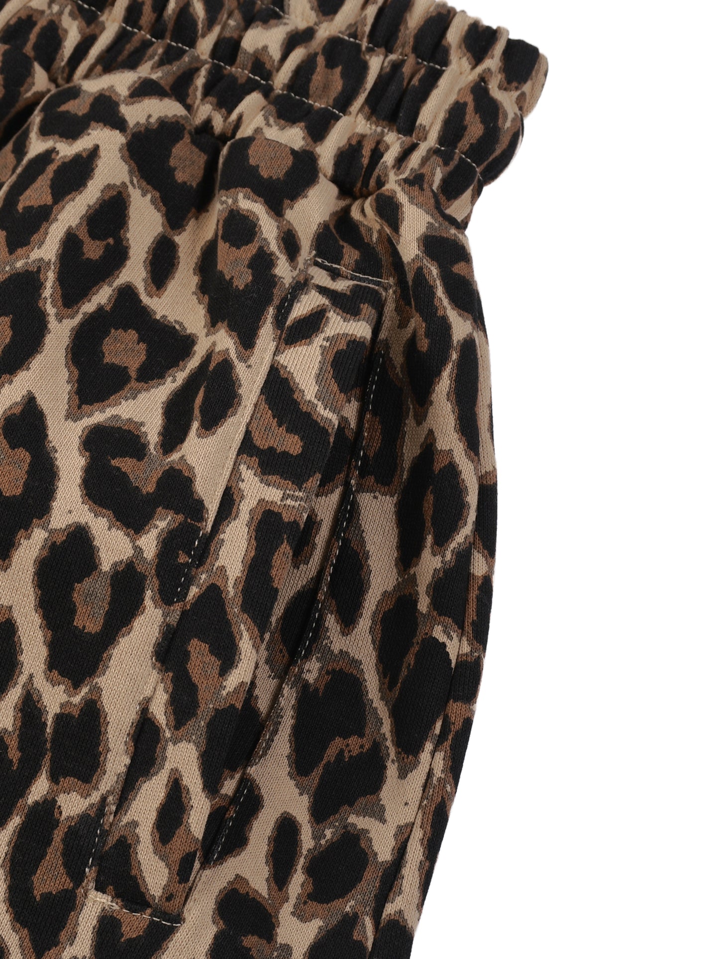 Hellkat Unisex Leopard Barrel Leg Sweatpants