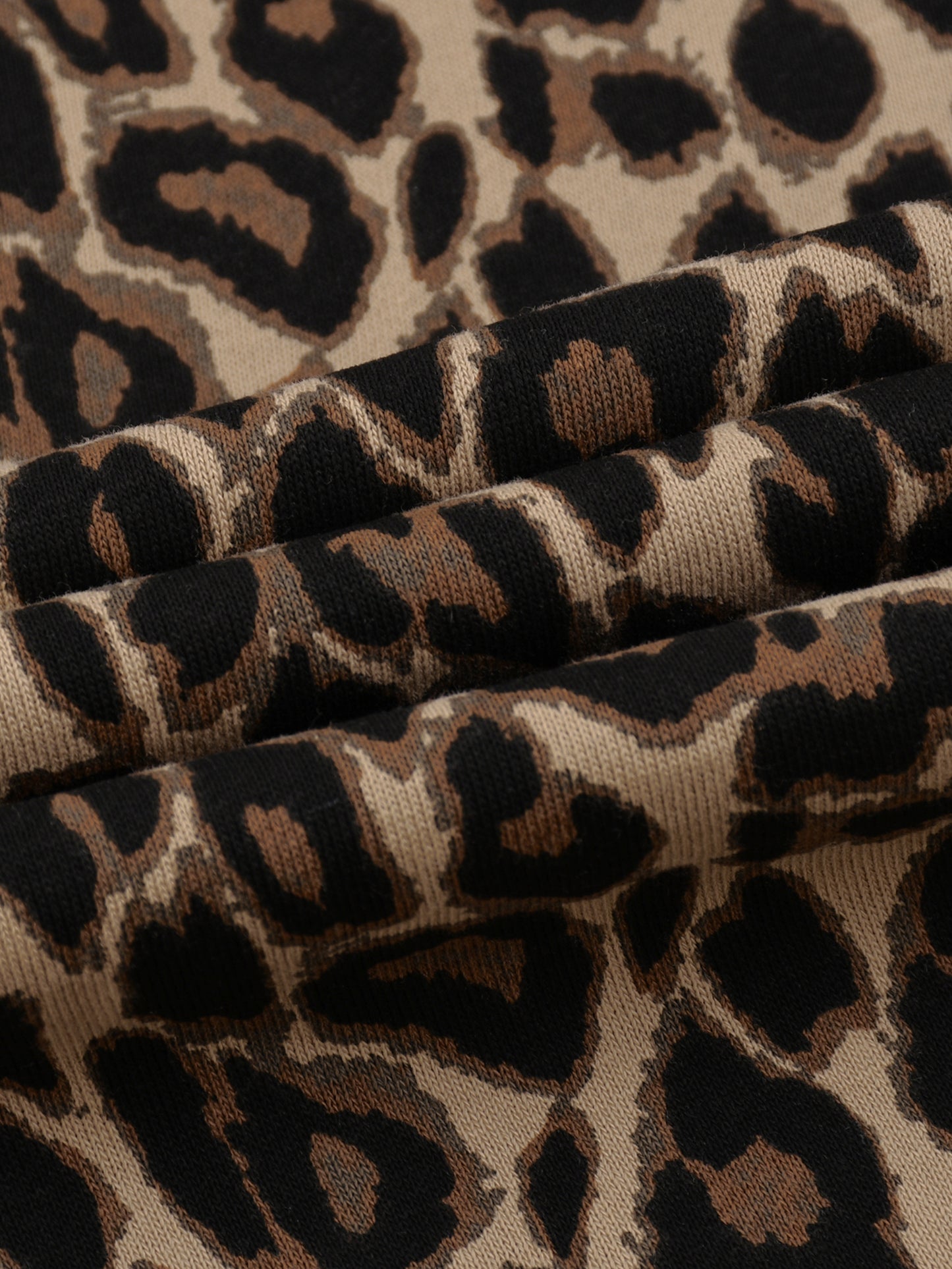 Hellkat Unisex Leopard Barrel Leg Sweatpants