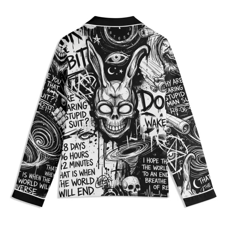 DarkO Inspired | Frank The Rabbit Unisex Long Sleeve Adult Nightwear Pajama Set