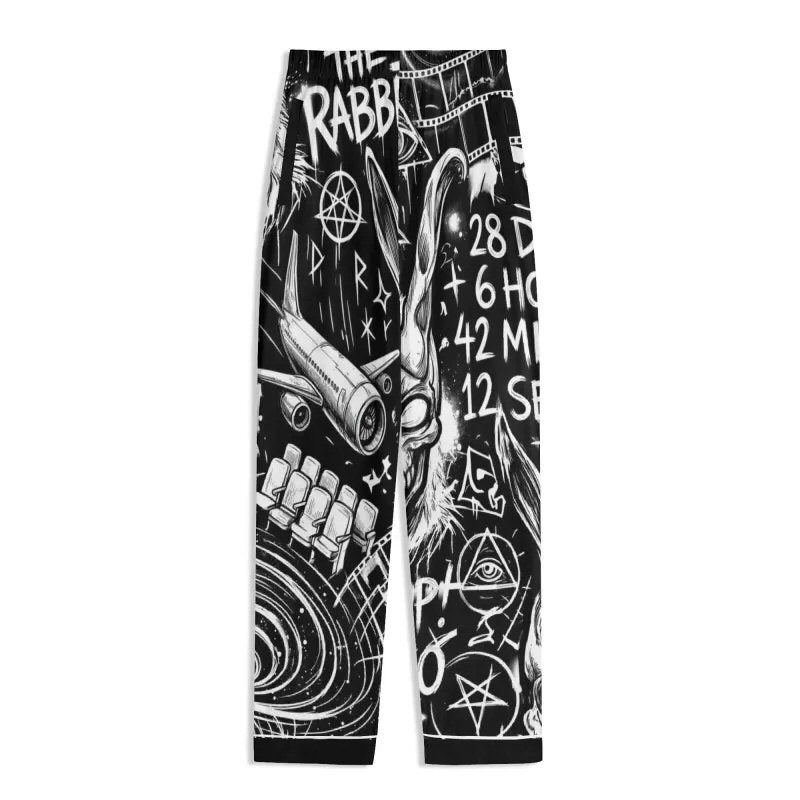 DarkO Inspired | Frank The Rabbit Unisex Long Sleeve Adult Nightwear Pajama Set
