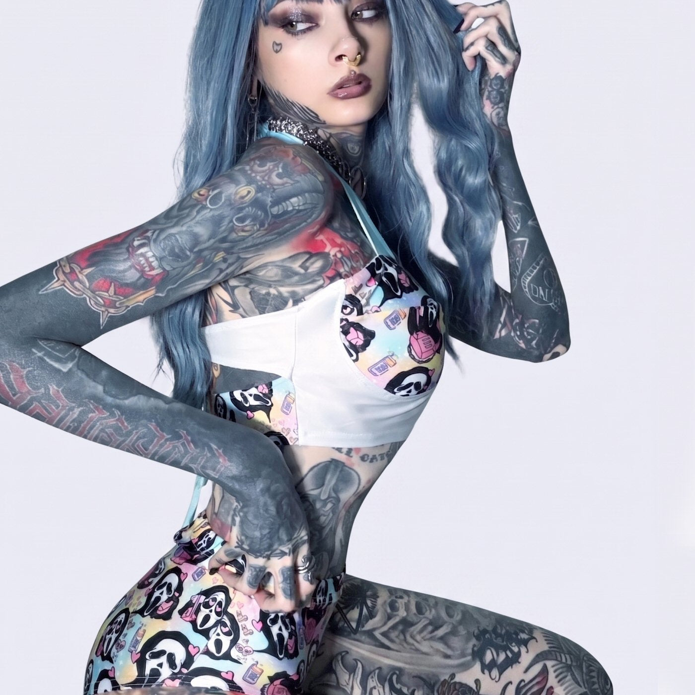 Call Me Pinup Vintage Swimsuit Set