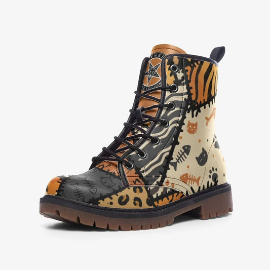 Heathcliff Combat Leather Vegan Boots MT
