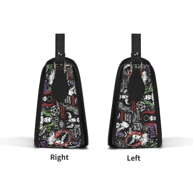 Gothick Queens | Horror Queens | Top-grain Leather Saddle Bag