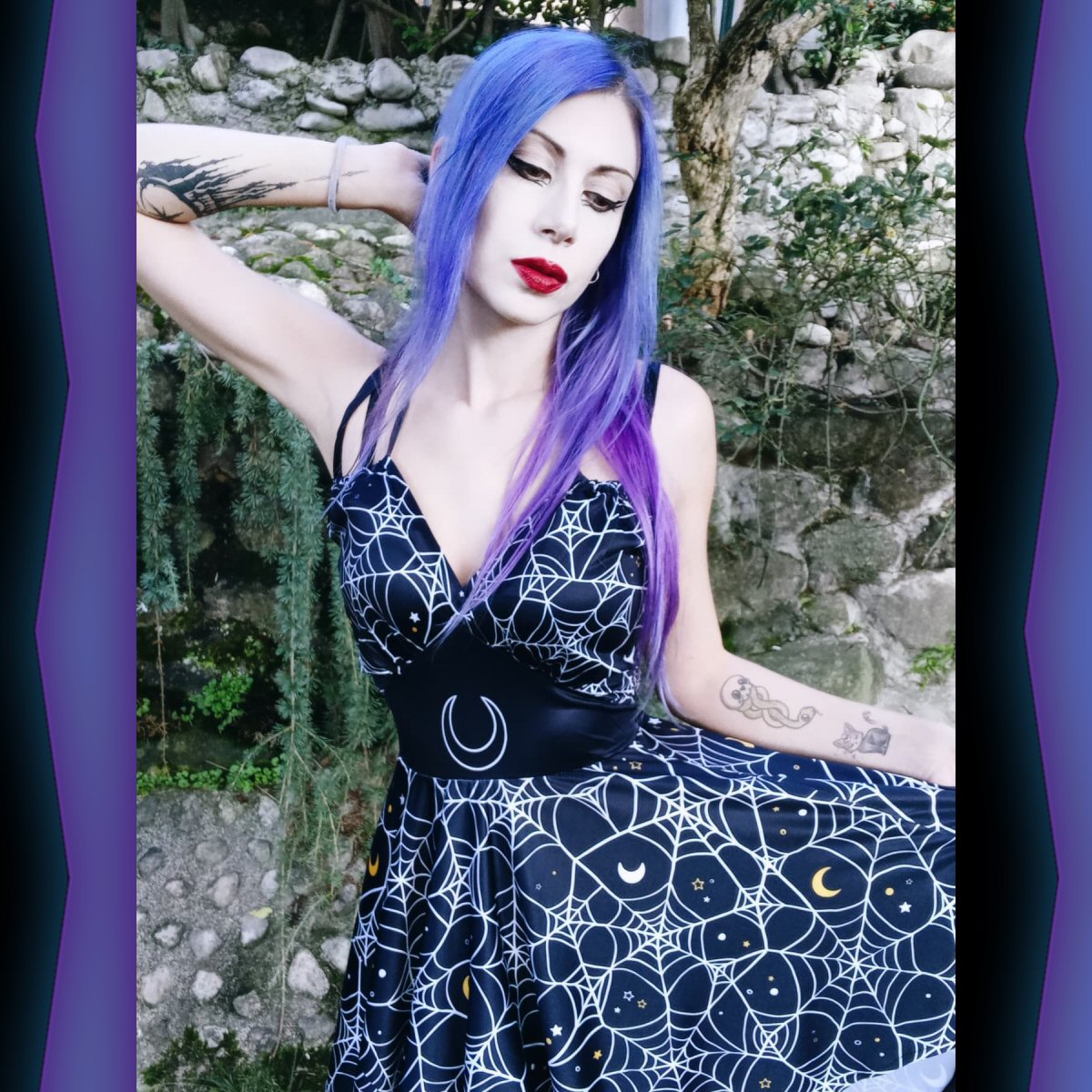 Cosmic Web Sleeveless Dress