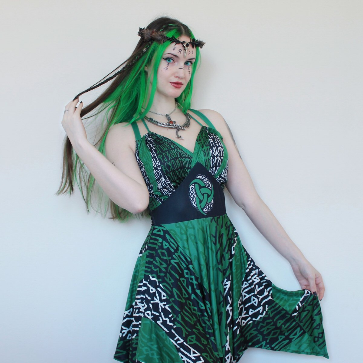 Valkyrie Norse Pagan Sleeveless Dress