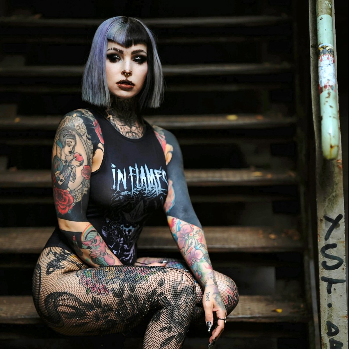 In Flames Tank Bodysuit