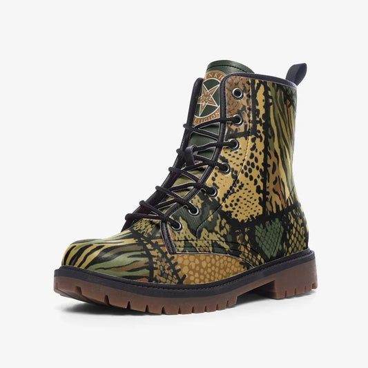 Anaconda Combat Leather Vegan Boots MT