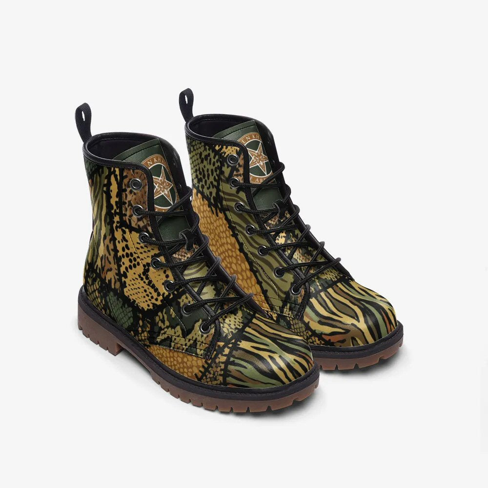 Anaconda Combat Leather Vegan Boots MT