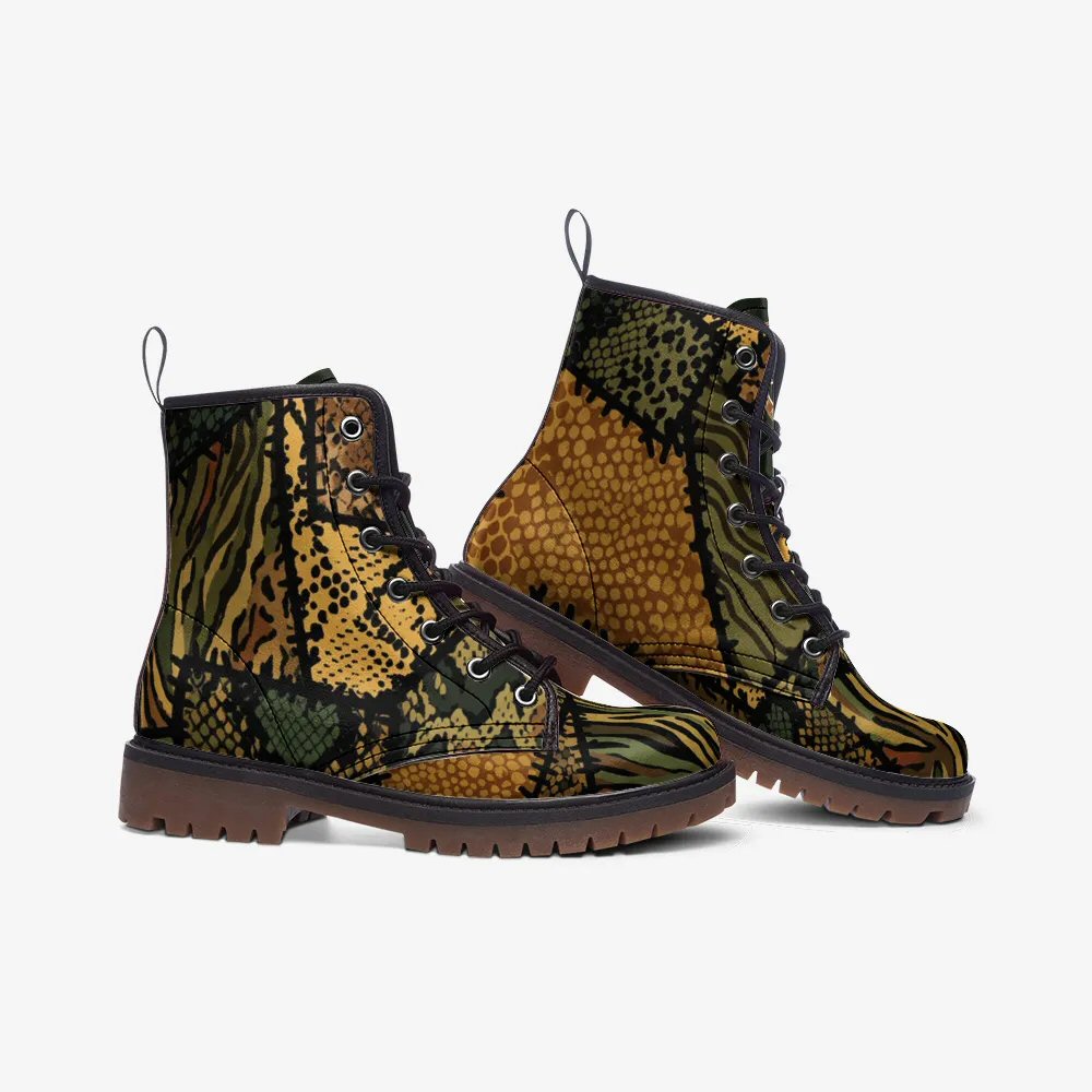 Anaconda Combat Leather Vegan Boots MT