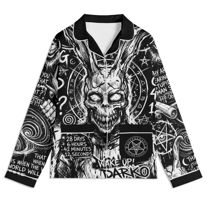 DarkO Inspired | Frank The Rabbit Unisex Long Sleeve Adult Nightwear Pajama Set