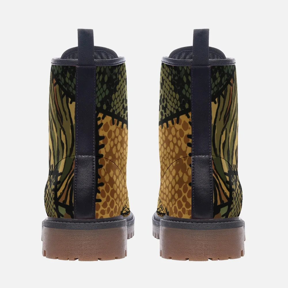 Anaconda Combat Leather Vegan Boots MT