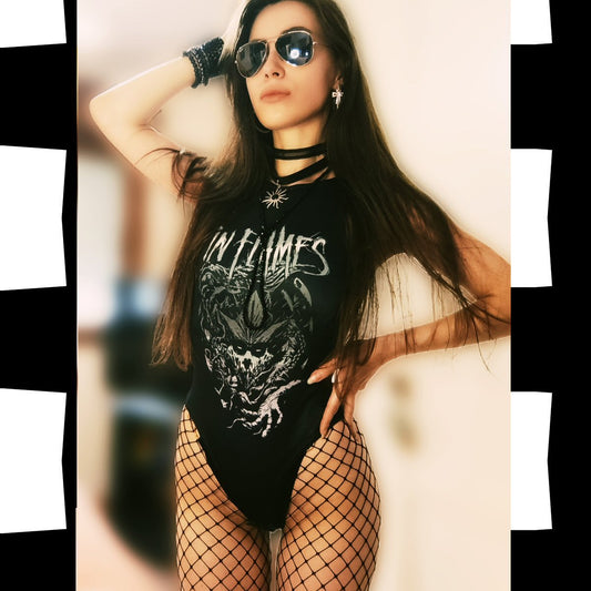 in Flames Tank Bodysuit