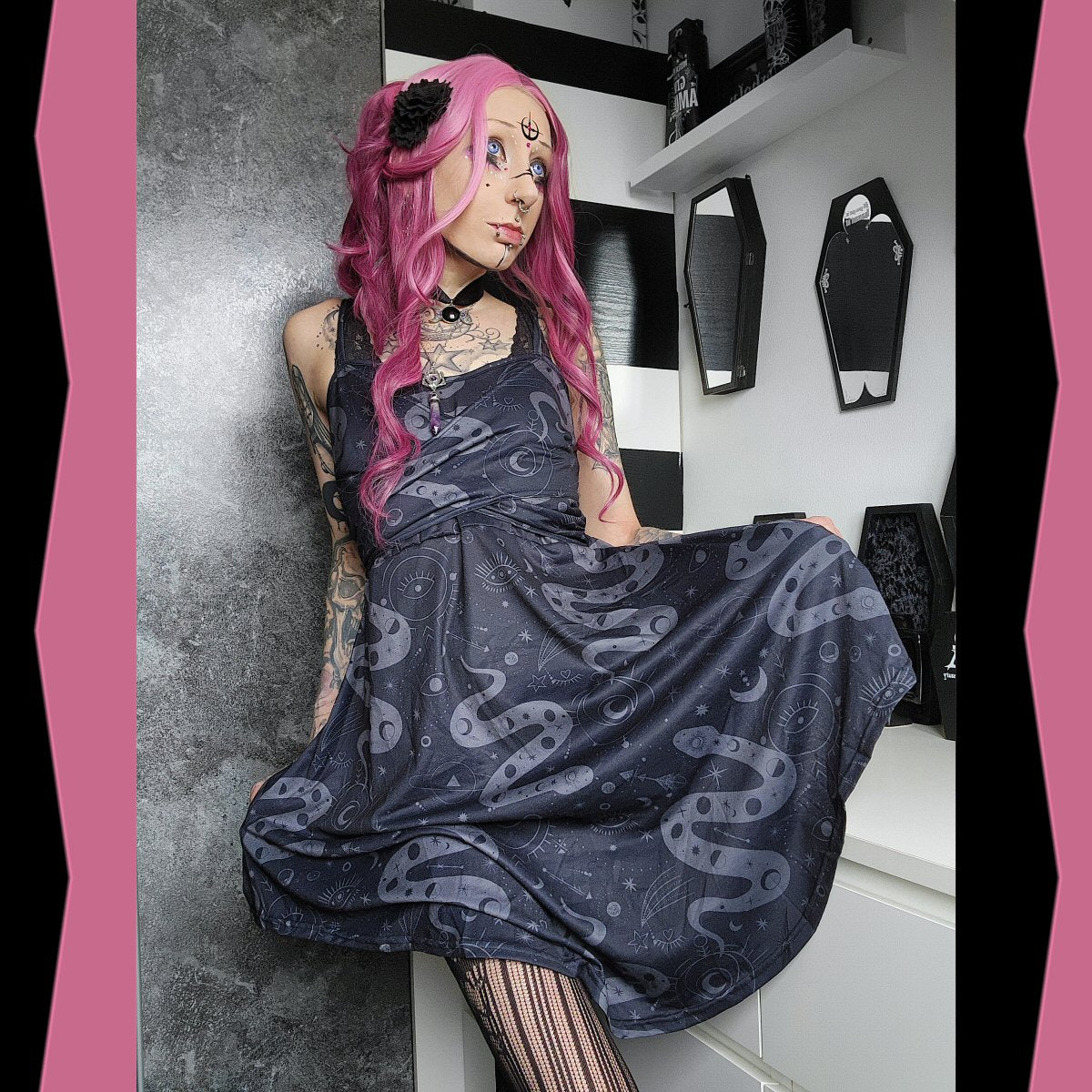 Serpent Magick Spaghetti Strap Dress