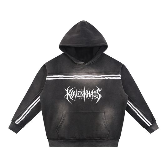 KovenKhaos Legion Sun Fade Contrast Tape Fleece Hoodie