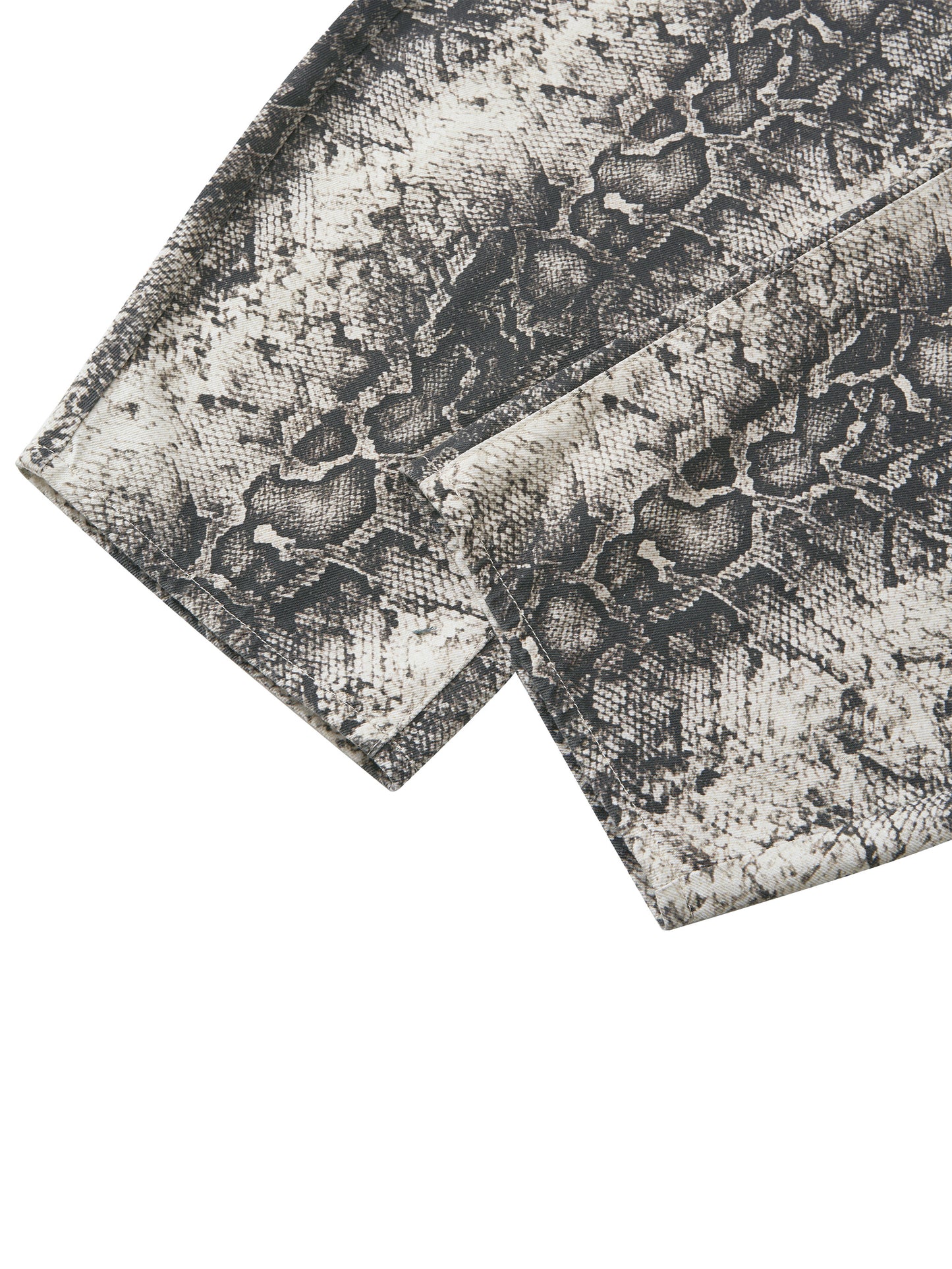 KovenKhaos Mens Snake Print Barrel Leg Pants