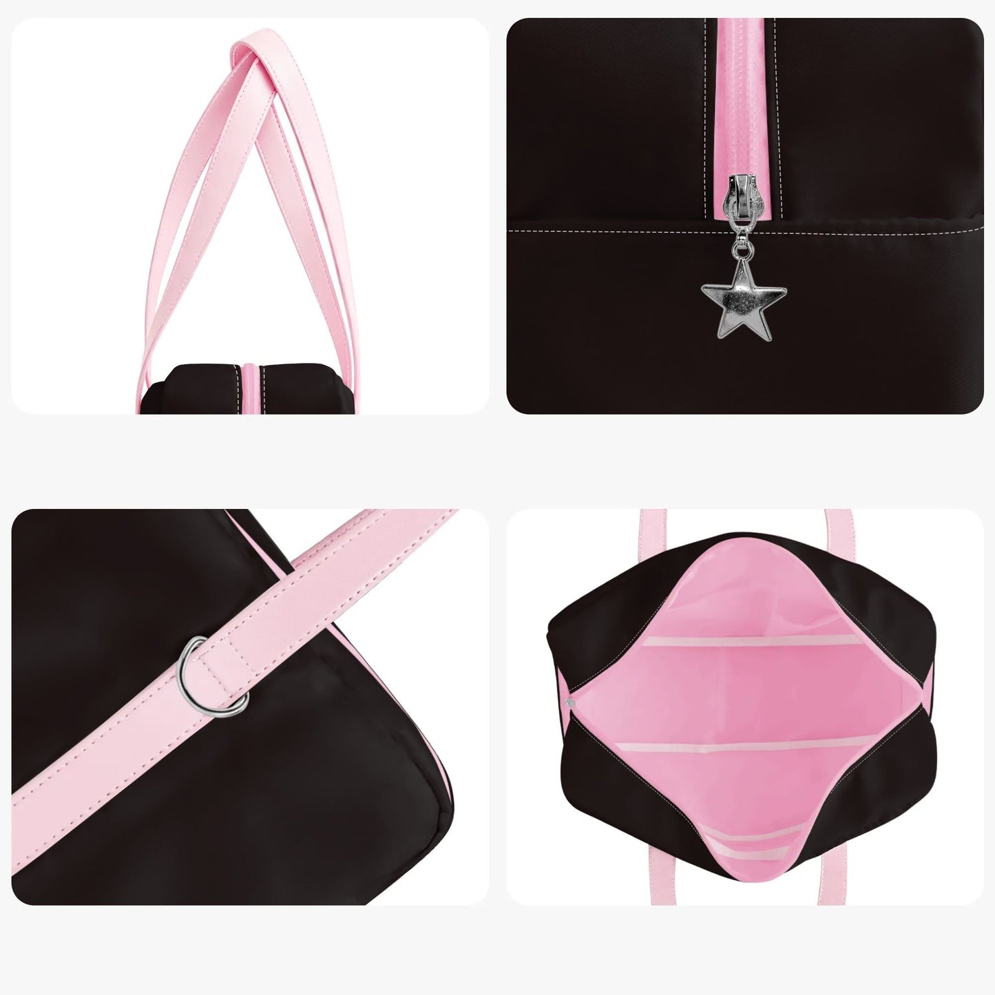 KovenKhaos Goth Pink Gym Handbag or Everyday Shoulder Bag
