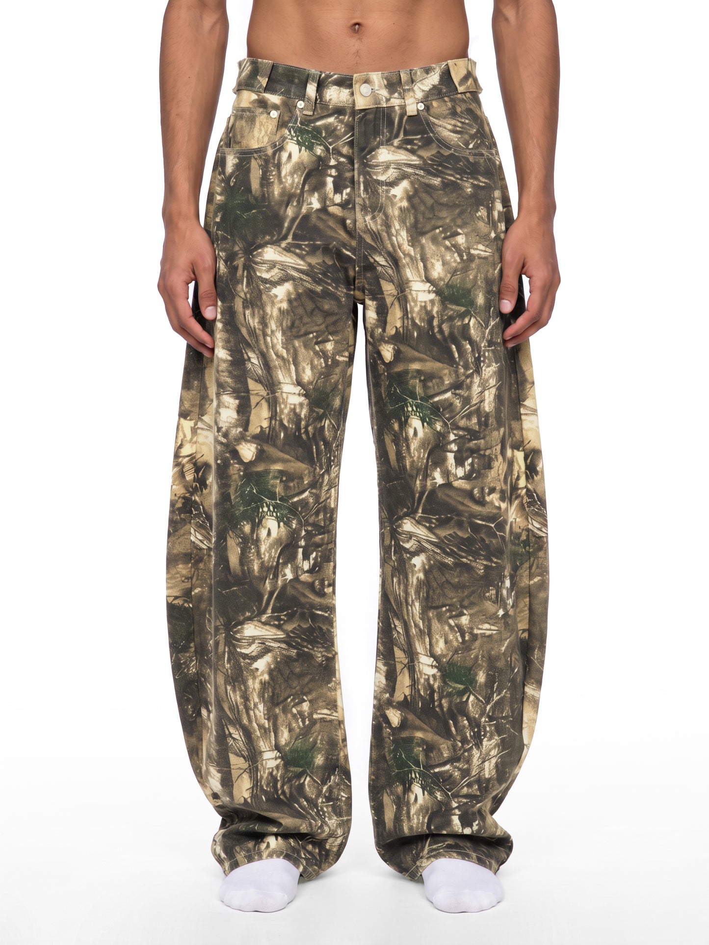 Southern Gothic Men's Tree Camo Barrel Leg Pants