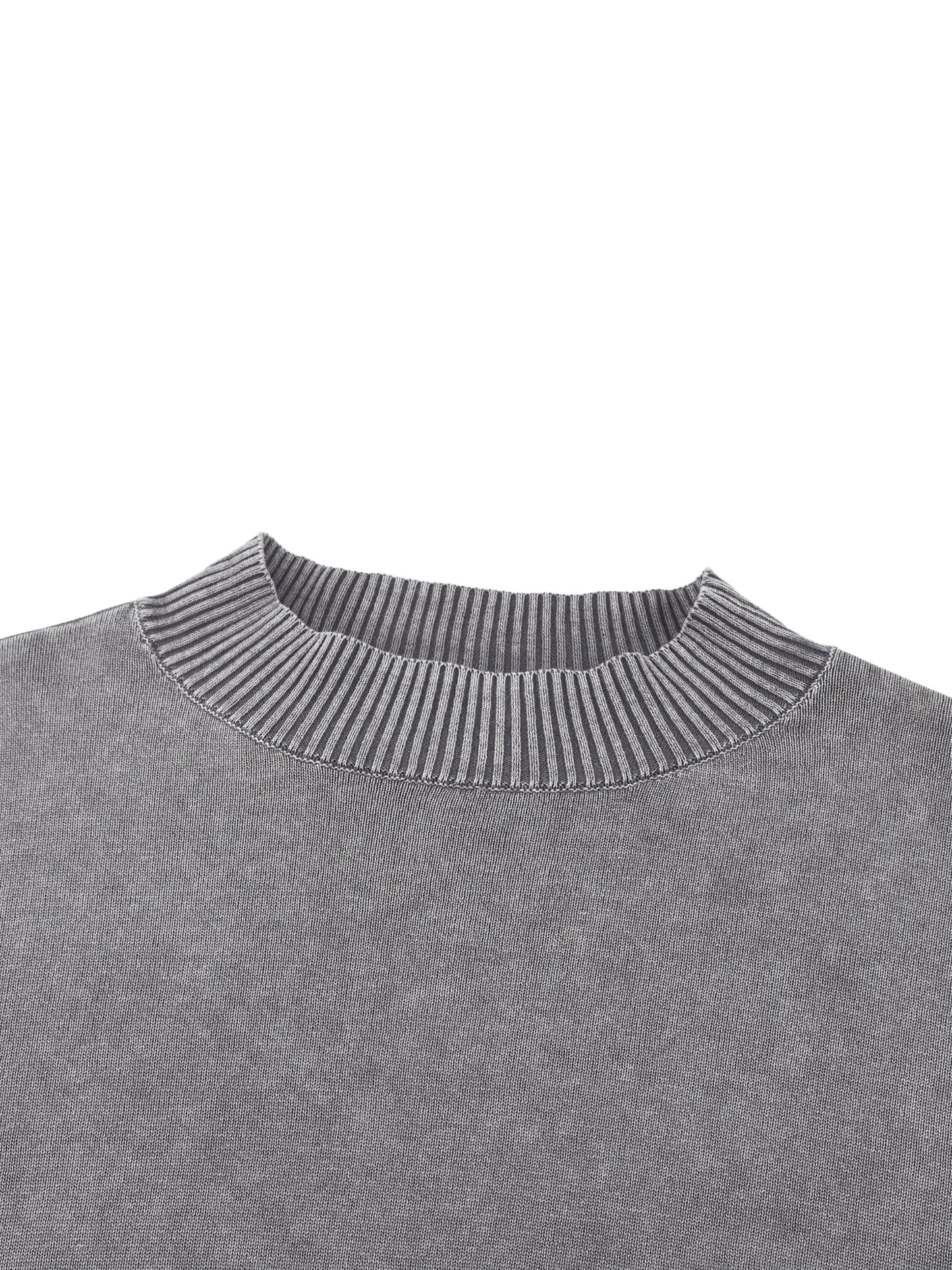 Widow Mineral Wash Balloon Sleeve Cropped Sweater