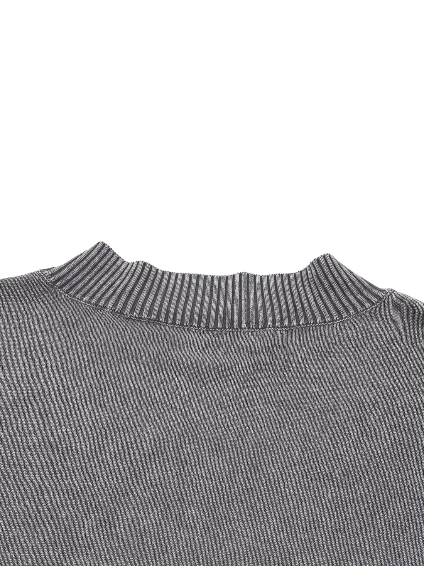 Widow Mineral Wash Balloon Sleeve Cropped Sweater