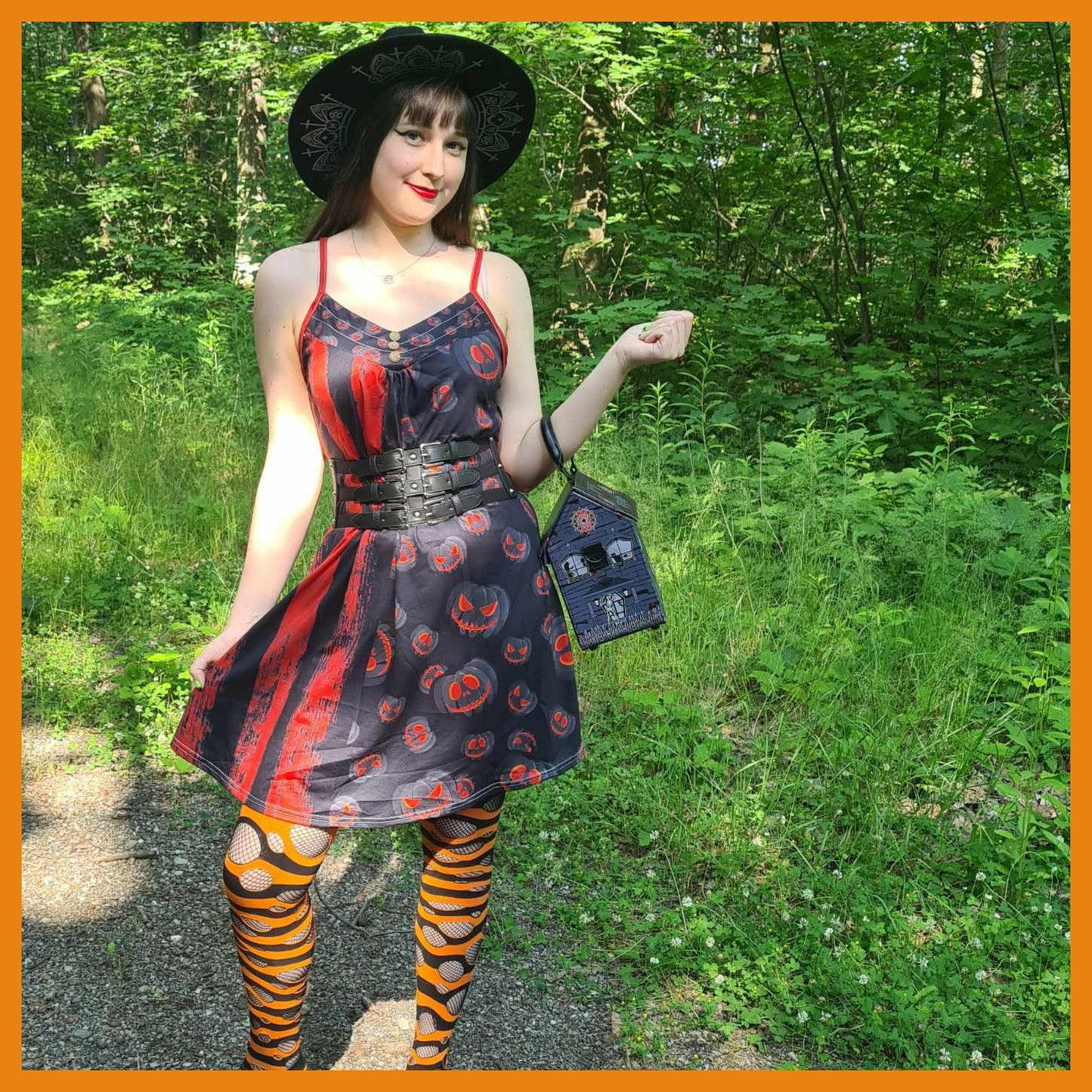Pumpkin Queen Sleeveless Cami Dress