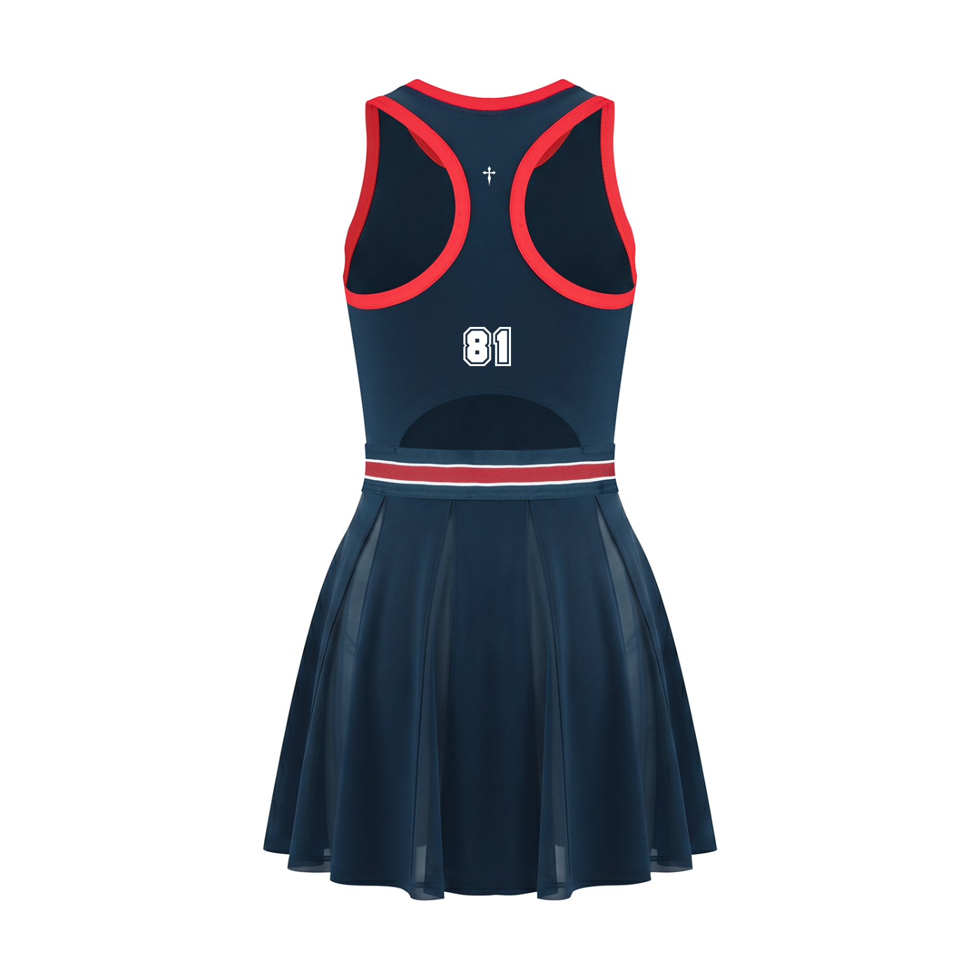Slayer (blue) Block A-Line Sleeveless Dress