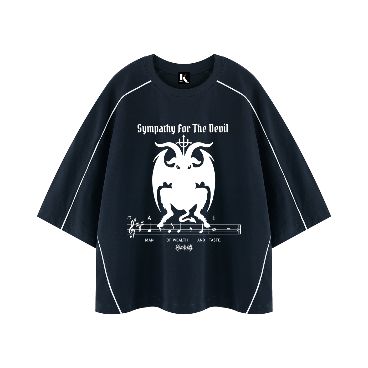 Sympathy For the Devil Unisex Heavyweight Boxy Piping Shirt