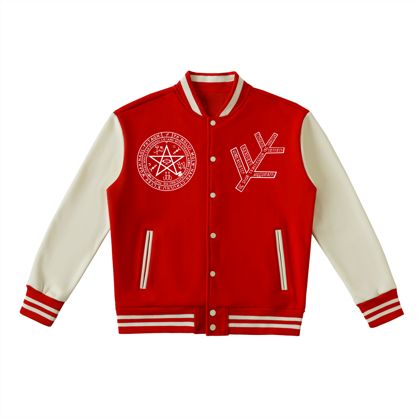 Necronomicon Two-Tone Fleeced Varsity Jacket