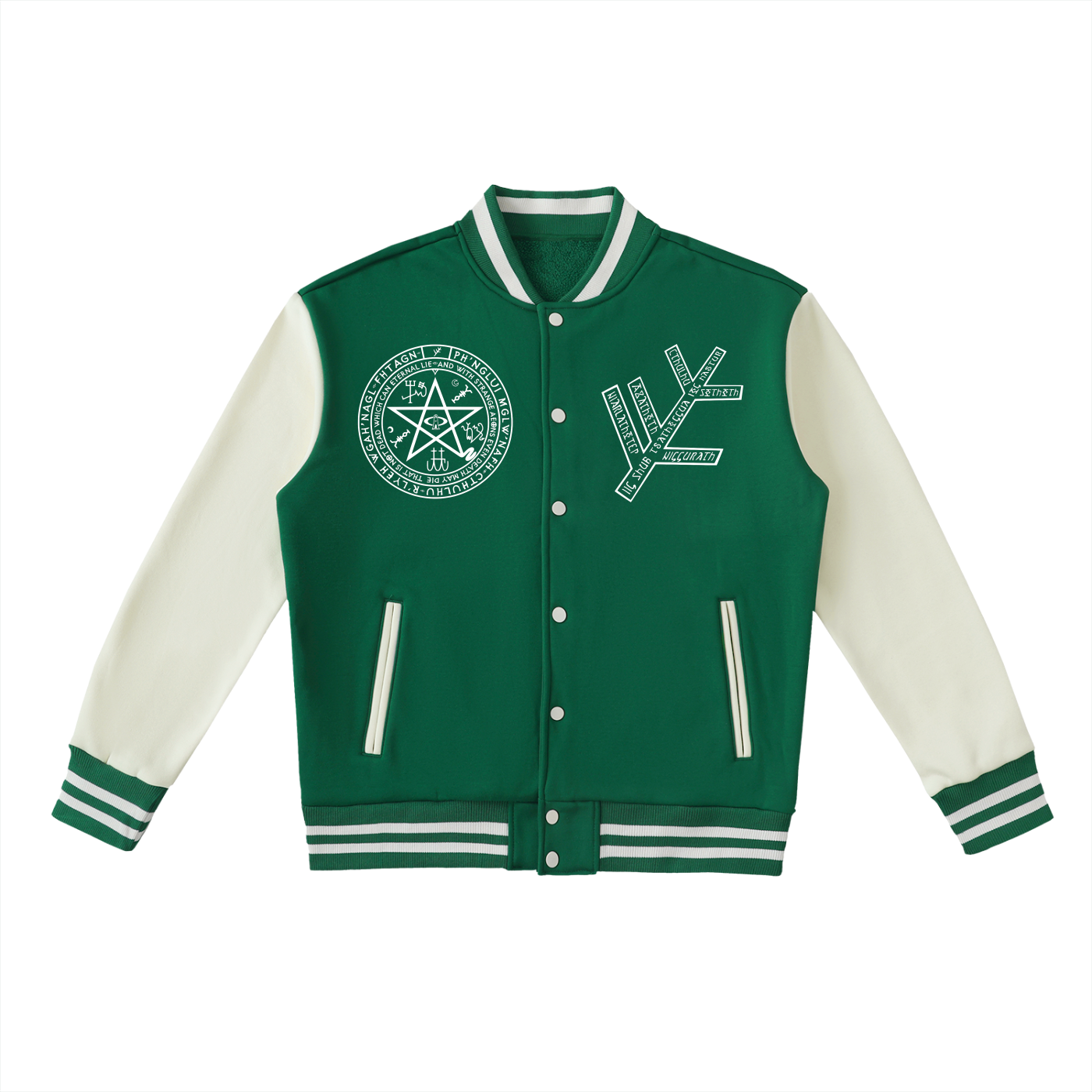Necronomicon Two-Tone Fleeced Varsity Jacket