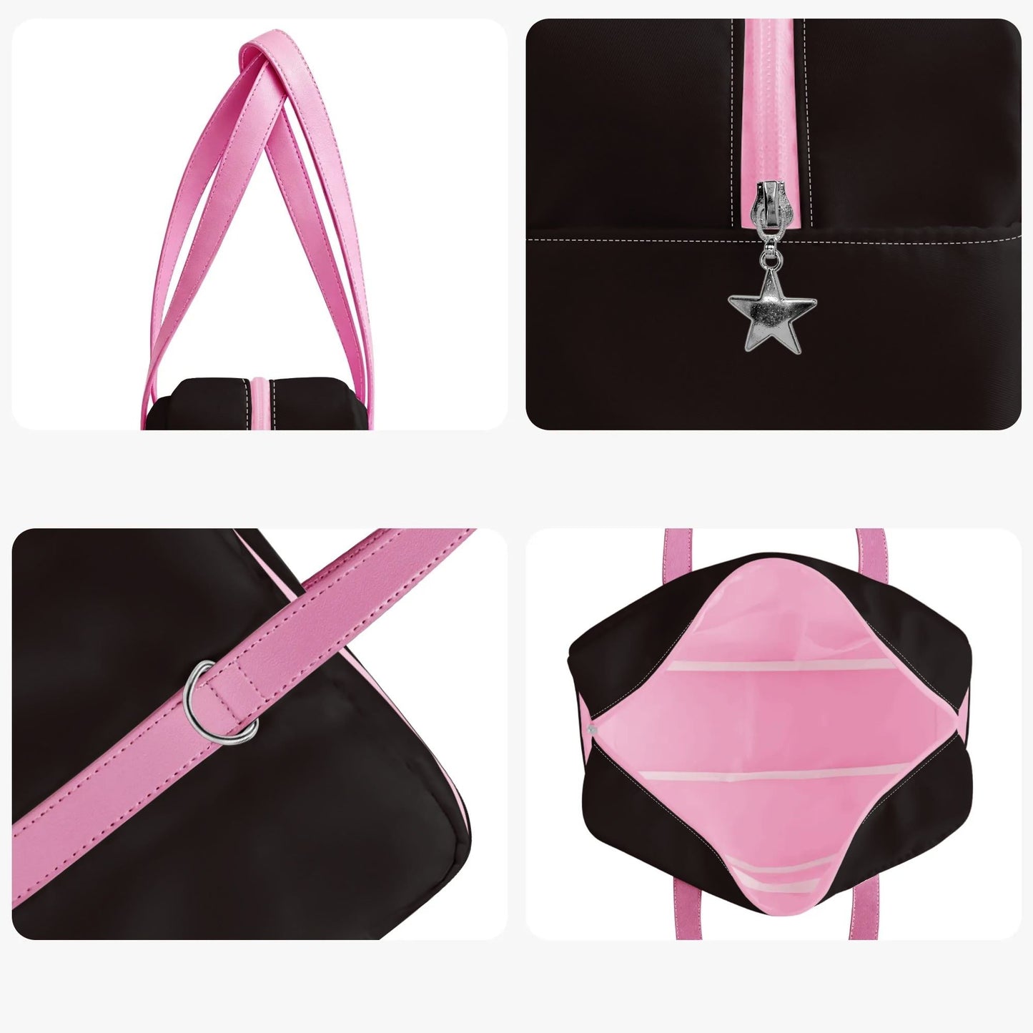 KovenKhaos Goth Pink Gym Handbag or Everyday Shoulder Bag