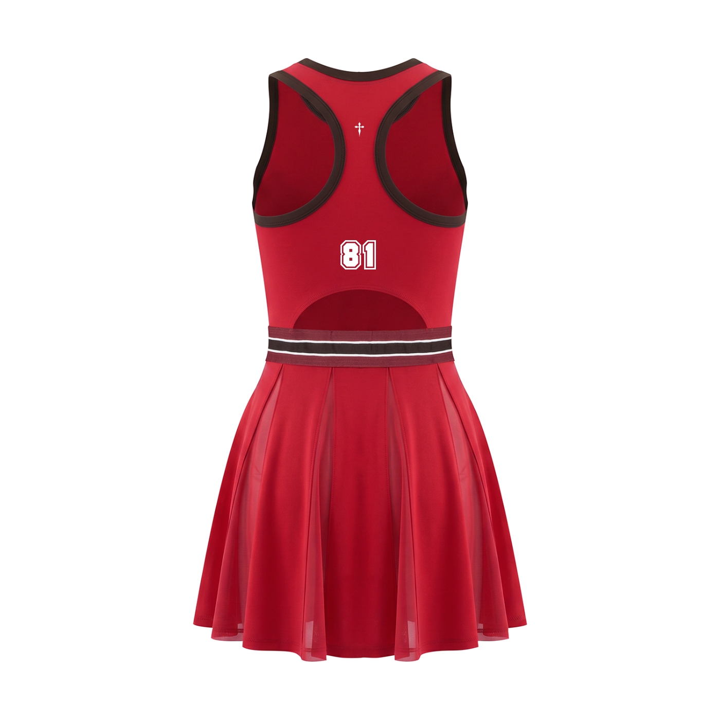 Slayer (red) Block A-Line Sleeveless Dress