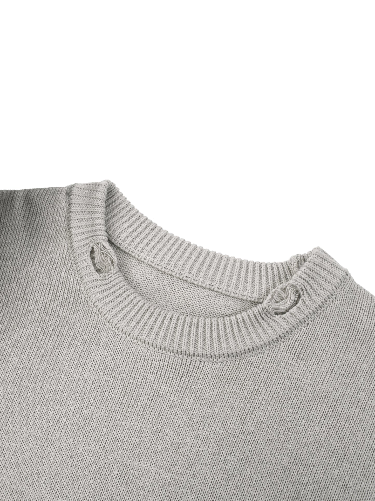 Nosferatu Sun Fade Distressed Ripped Crewneck sweater