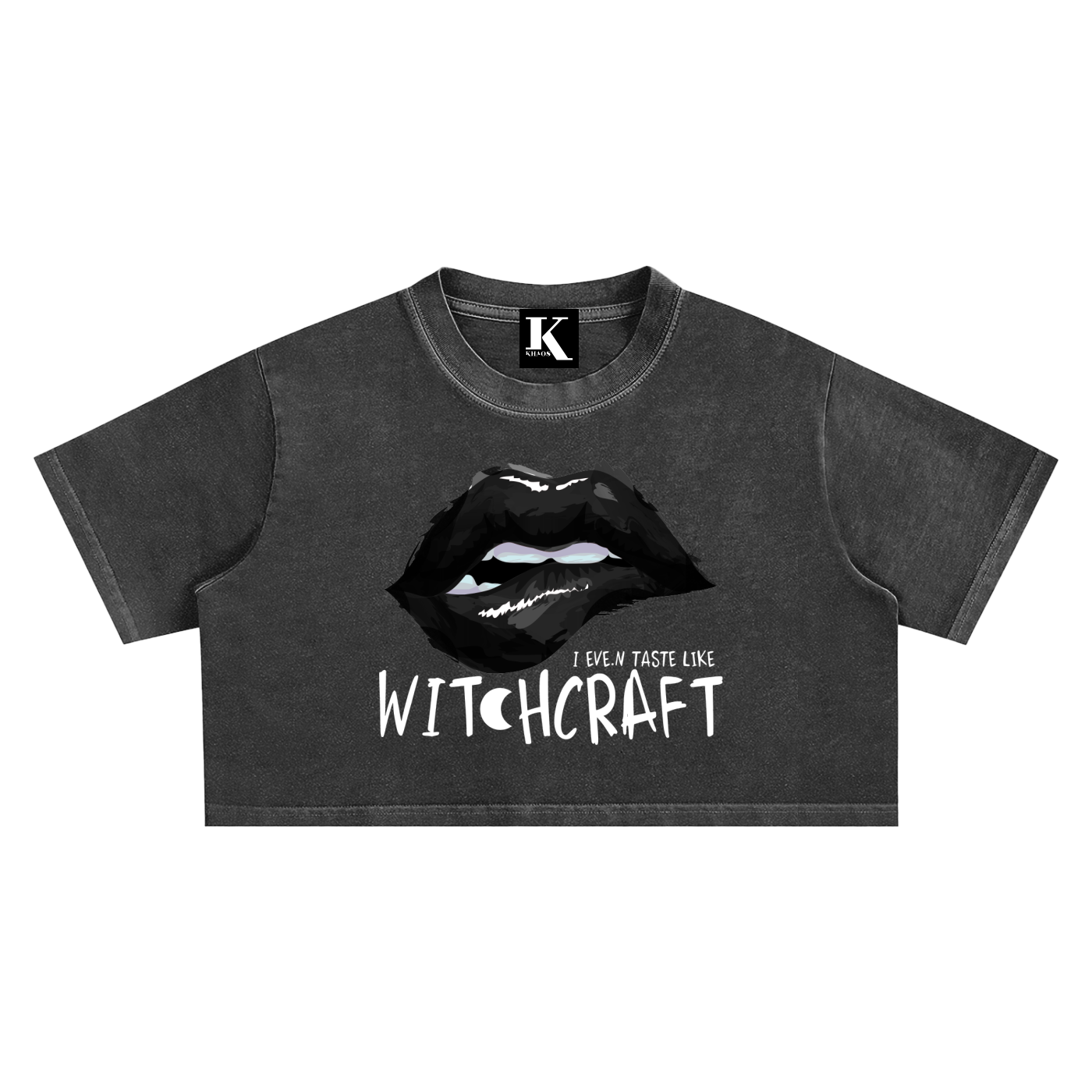 Taste of Witchcraft Snow Washed Crop Top