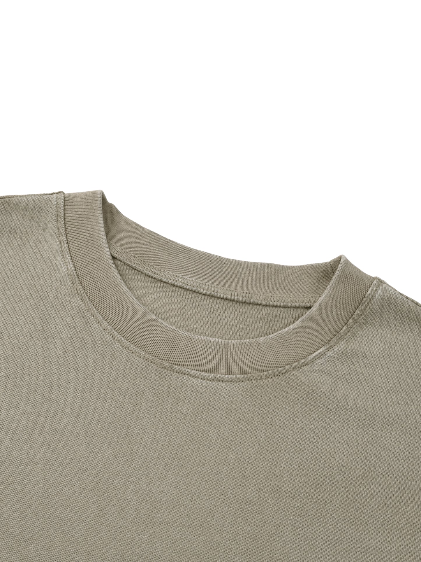 Once Bitten Unisex Mineral Wash Raw Hem Boxy Shirt