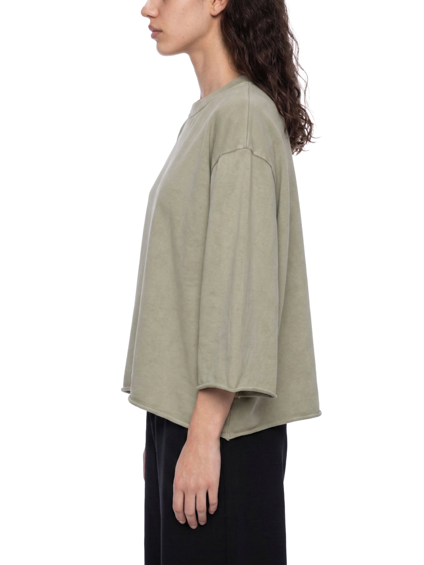 Bloody Mary Ankh Unisex Mineral Wash Raw Hem Boxy Shirt