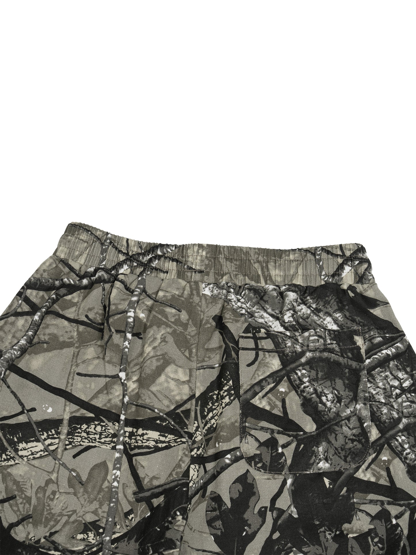 Kovenkhaos (orange lable) Unisex Tree Camo Barrel Leg Pants