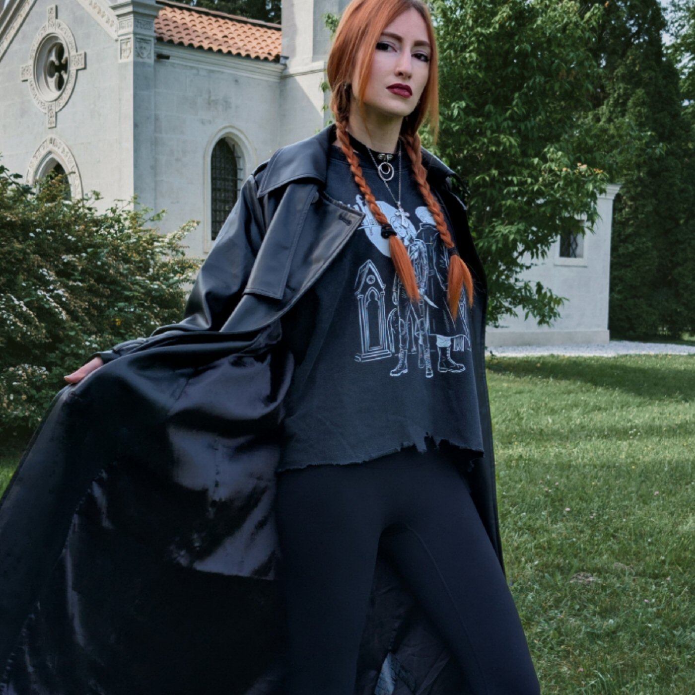 Vampire Slayer: Team Up Vintage Wash Boxy Distressed Hem T-Shirt