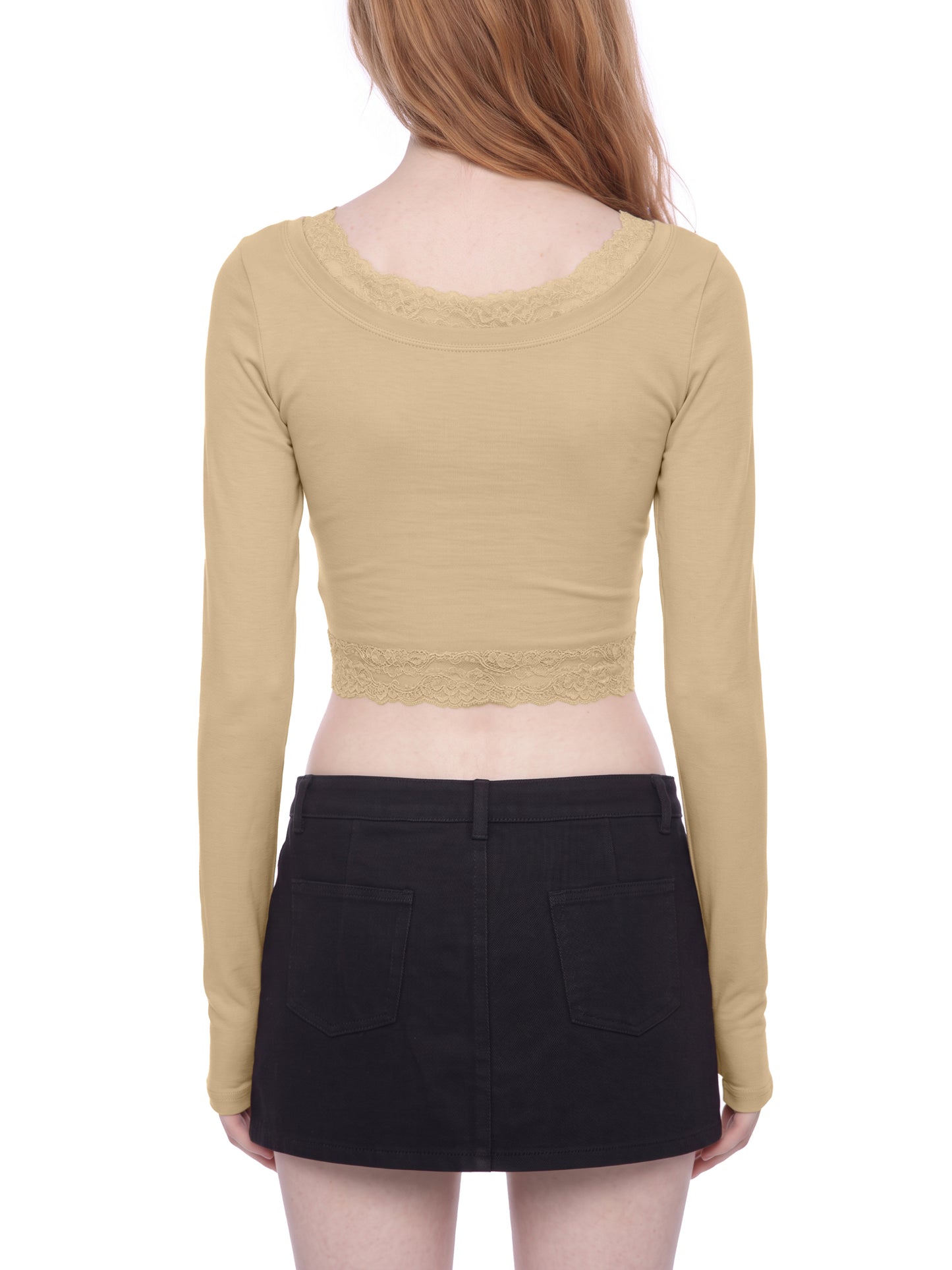 Thank You for the Venom Lace Trim Long Sleeve T-Shirt