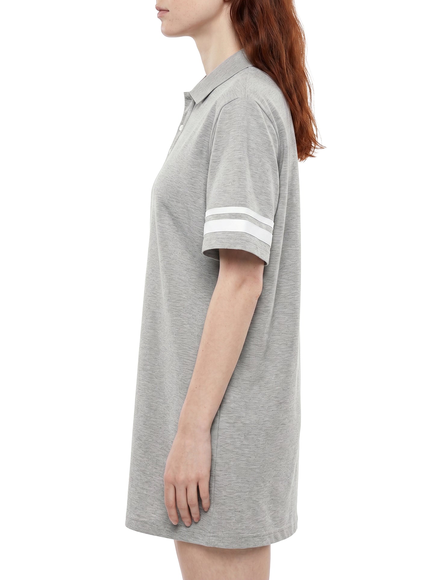 Wednesday Striped Color Block Polo Dress