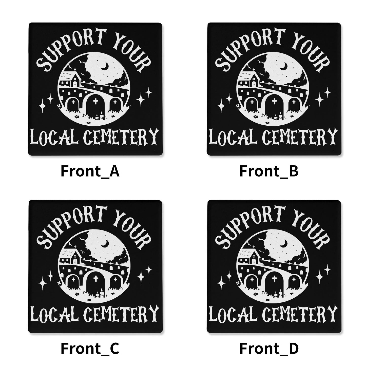 Casket Fresh Ceramic Coasters Set