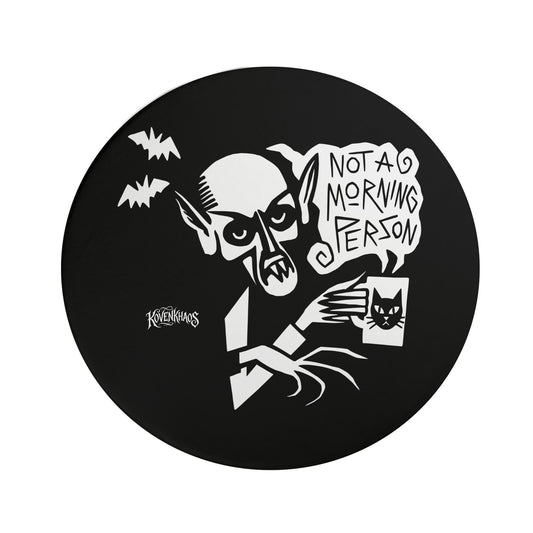 Mourning Coffee Round Mat